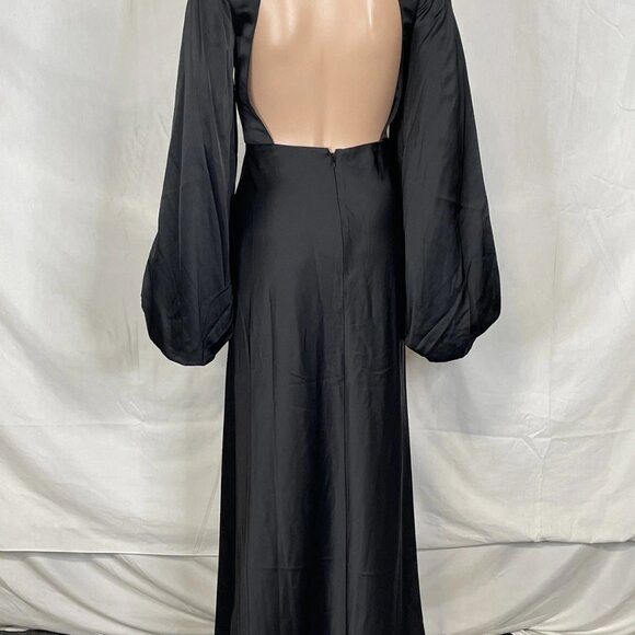 Significant Other Demi Backless Long Sleeve Dress • Size 2 • Black - Picture 2 of 13